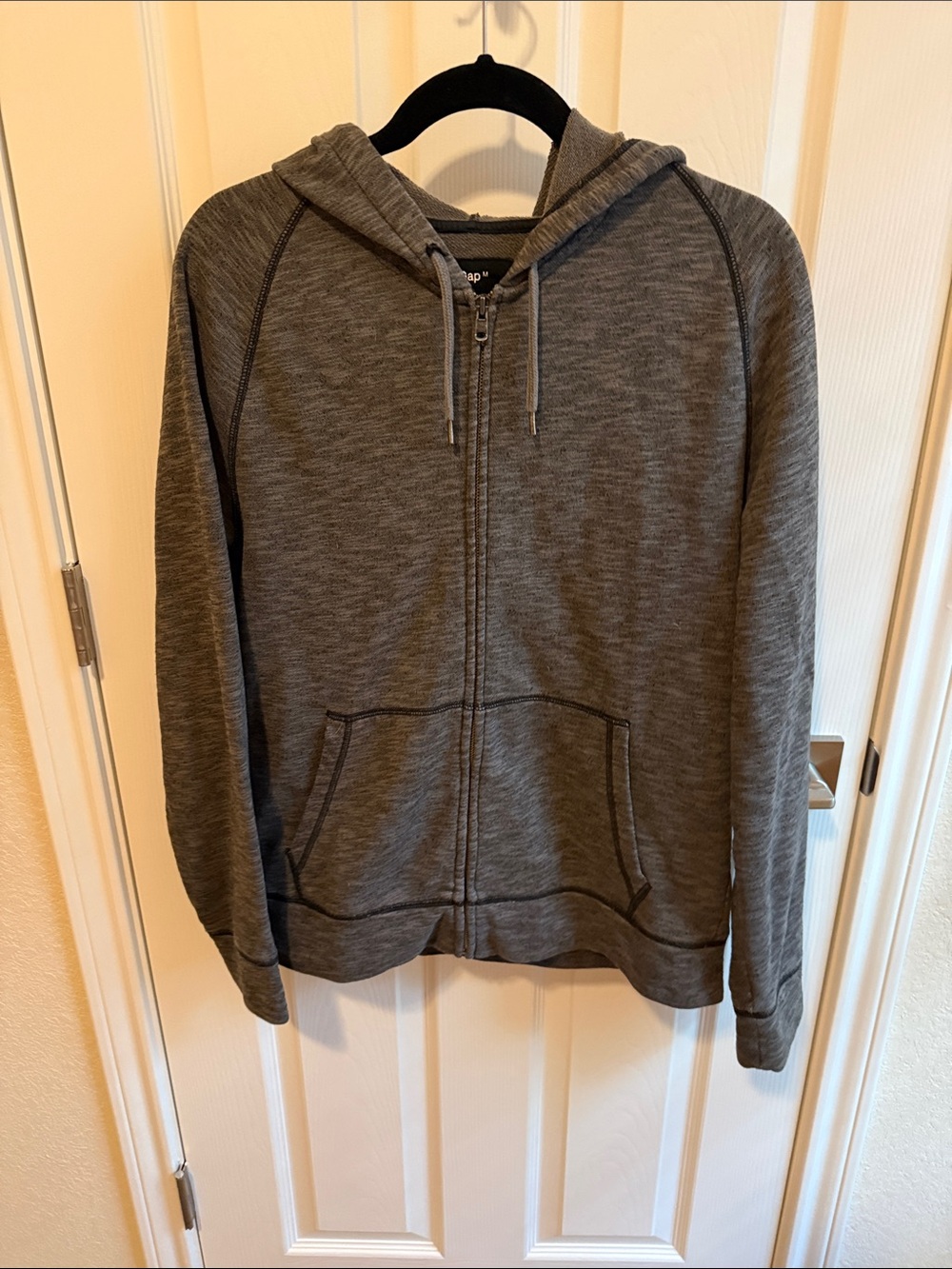 GAP Charcoal Full-Zip Hoodie with Drawstring
